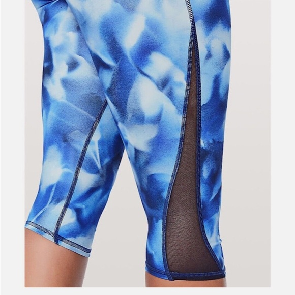 Lululemon Wunder Under Hi-Rise 1/2 Tight Luxtreme Blush Blossom Alpine Size 8 - Picture 3 of 6